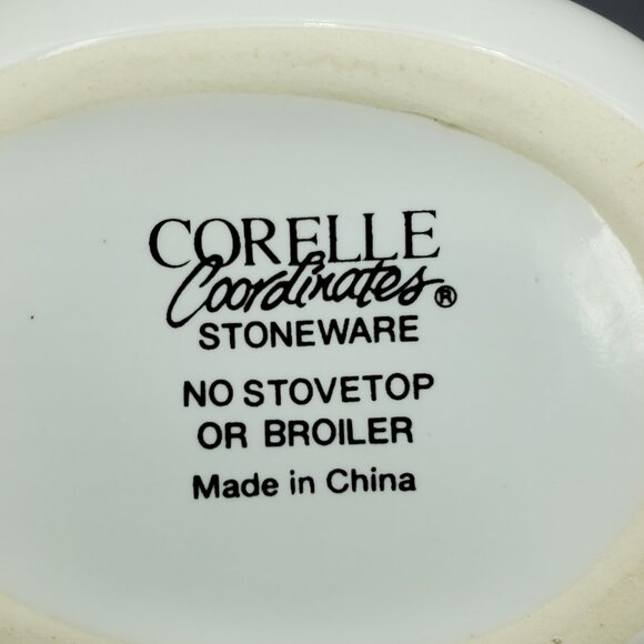 Corelle Coordinates Landscape Gravy Boat Corning Country Farm Scene Sauce Server - Picture 8 of 8